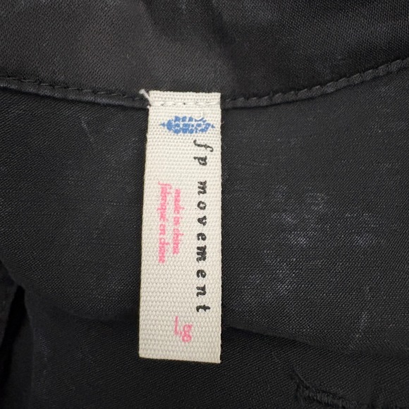 Free People Movement Fast Track Onesie Overalls Jumpsuit Coverall Size L Black - Picture 10 of 12